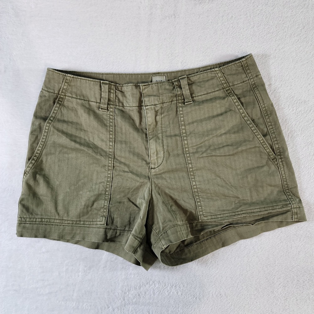 Gap City Shorts Womens 4 Olive Green 3 Inch Inseam Utility Gorpcore Cargo Cotton